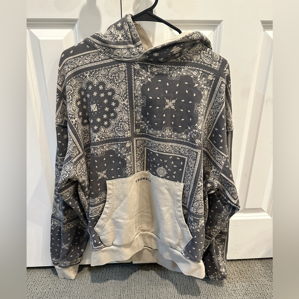 YOUNGLA Patterned Sweatshirt size MEDIUM (Retired Item)